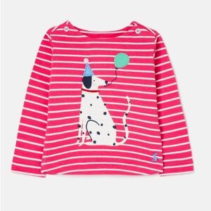 NWT - Joules 🇬🇧 - Birthday Ballon& party hat Dog - Long Sleeve Harbour Shir…